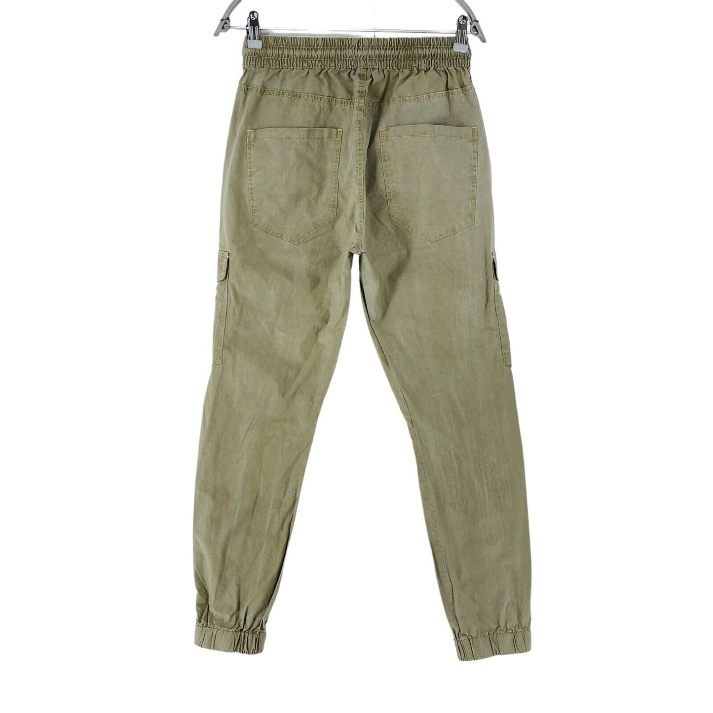 DIESEL P-URSULA Women Khaki Green Regular Fit Cargo Cuffed Trousers Size EUR 40