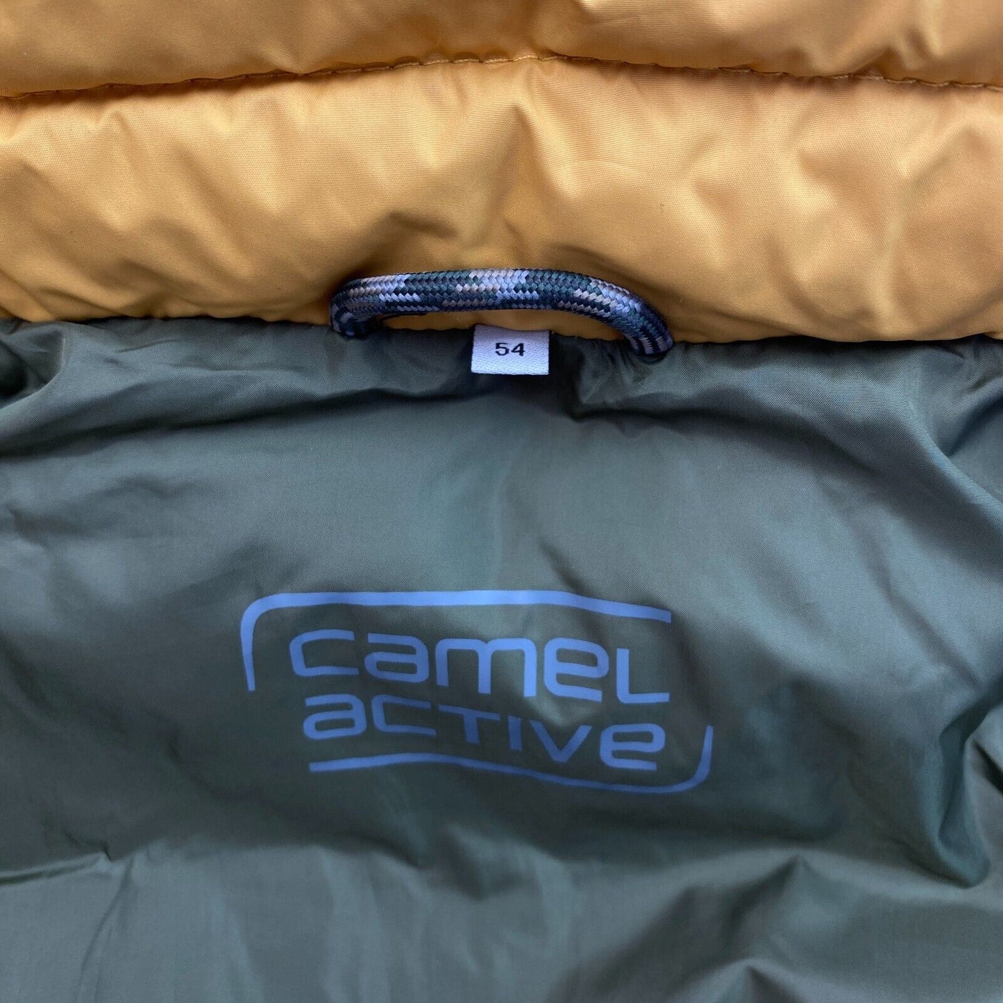 CAMEL ACTIVE Men Yellow Hooded Padded Puffer Jacket Coat Size EU 54 UK/US 44