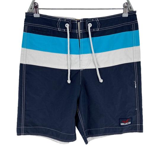 HOLLISTER Short de sport rayé bleu marine taille M