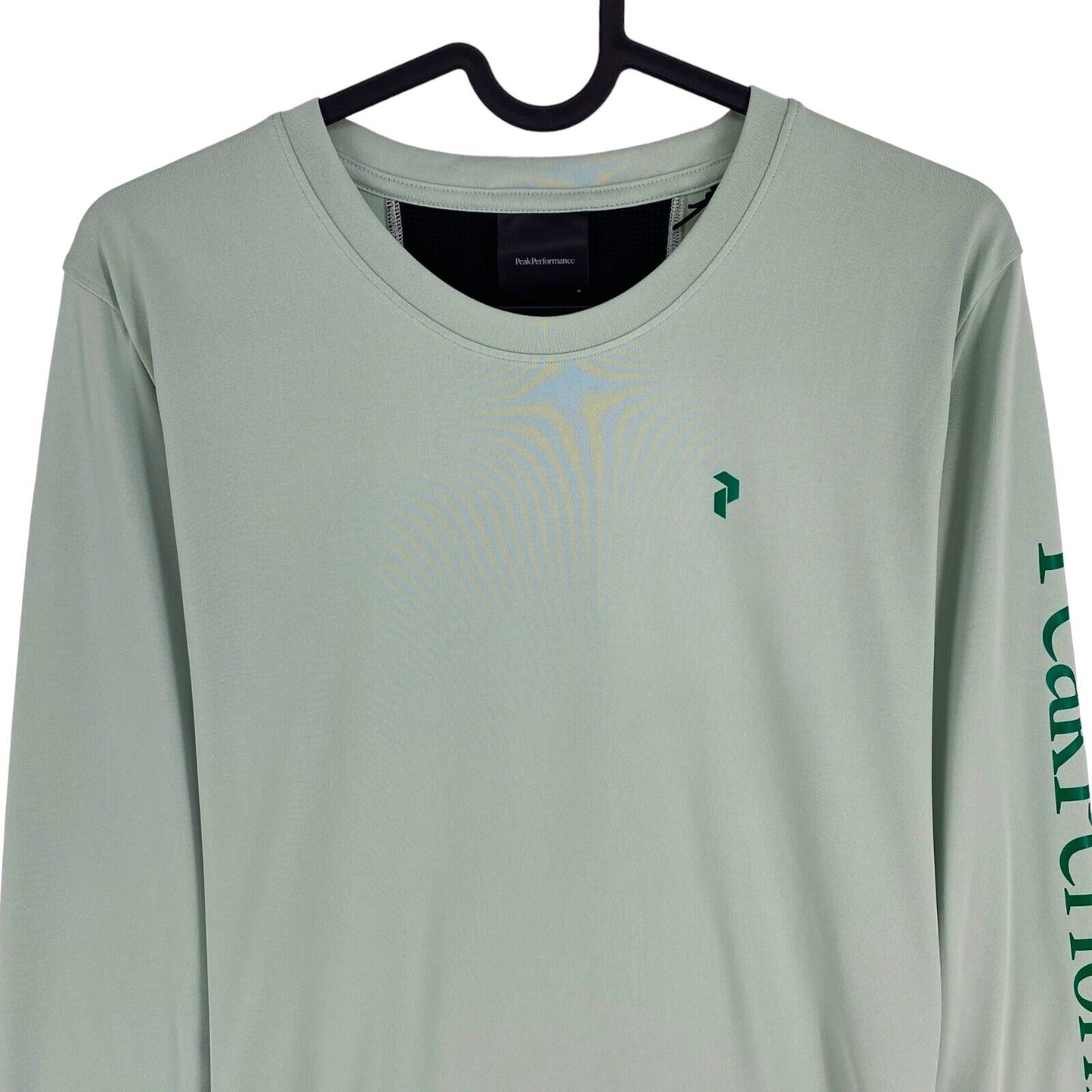 Peak Performance Women Green Alum Light LS Crew Neck Top Size M