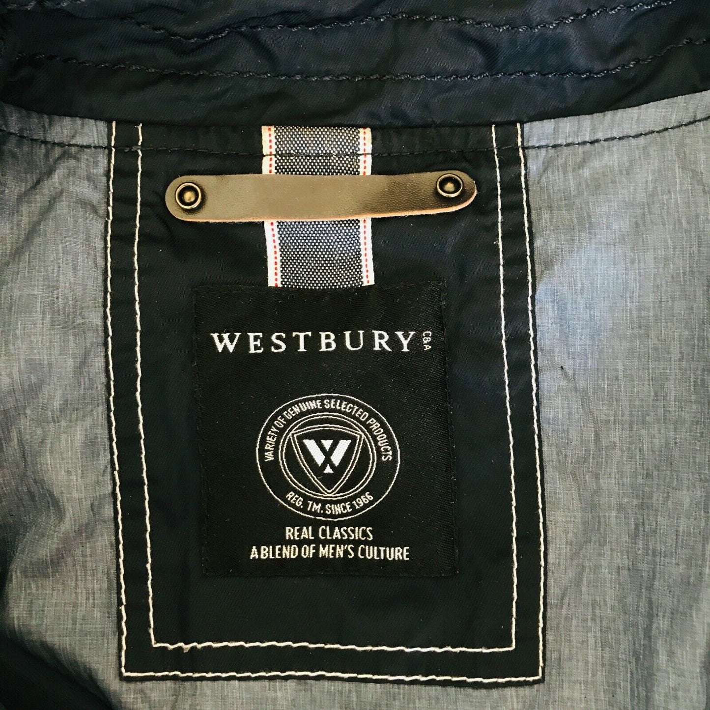 Westbury Dark Blue Classic Bomber Jacket Size EUR 50 US UK 40 / Large