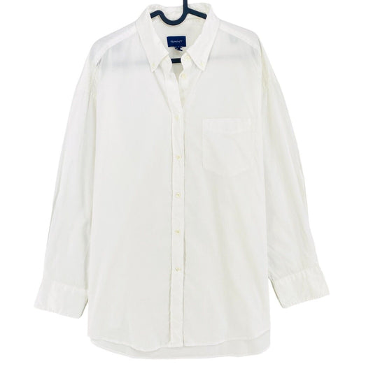 GANT White Relaxed Shirt Size EU 38 UK 10 US 8