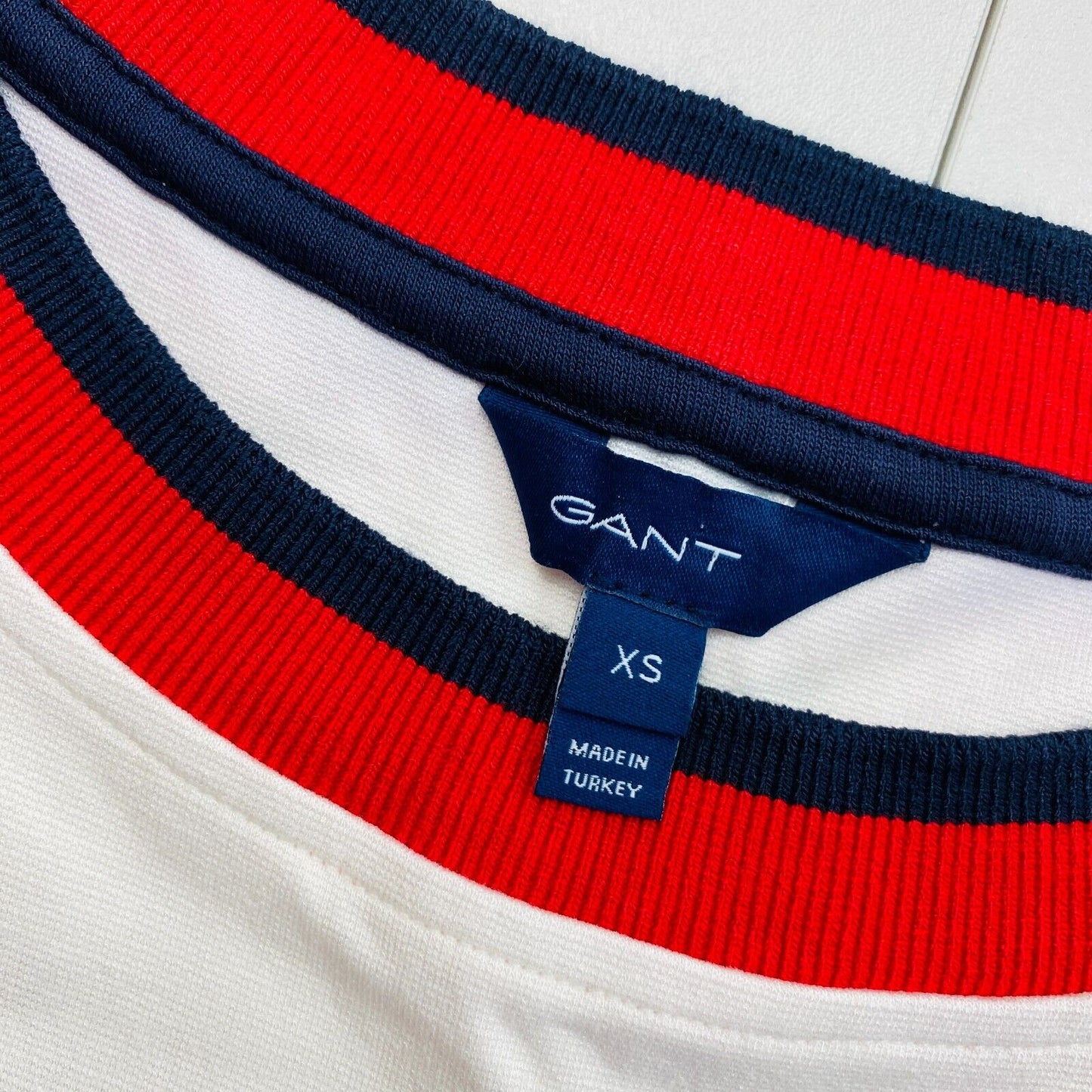 GANT White Jersey Crew Neck Dress Size XS