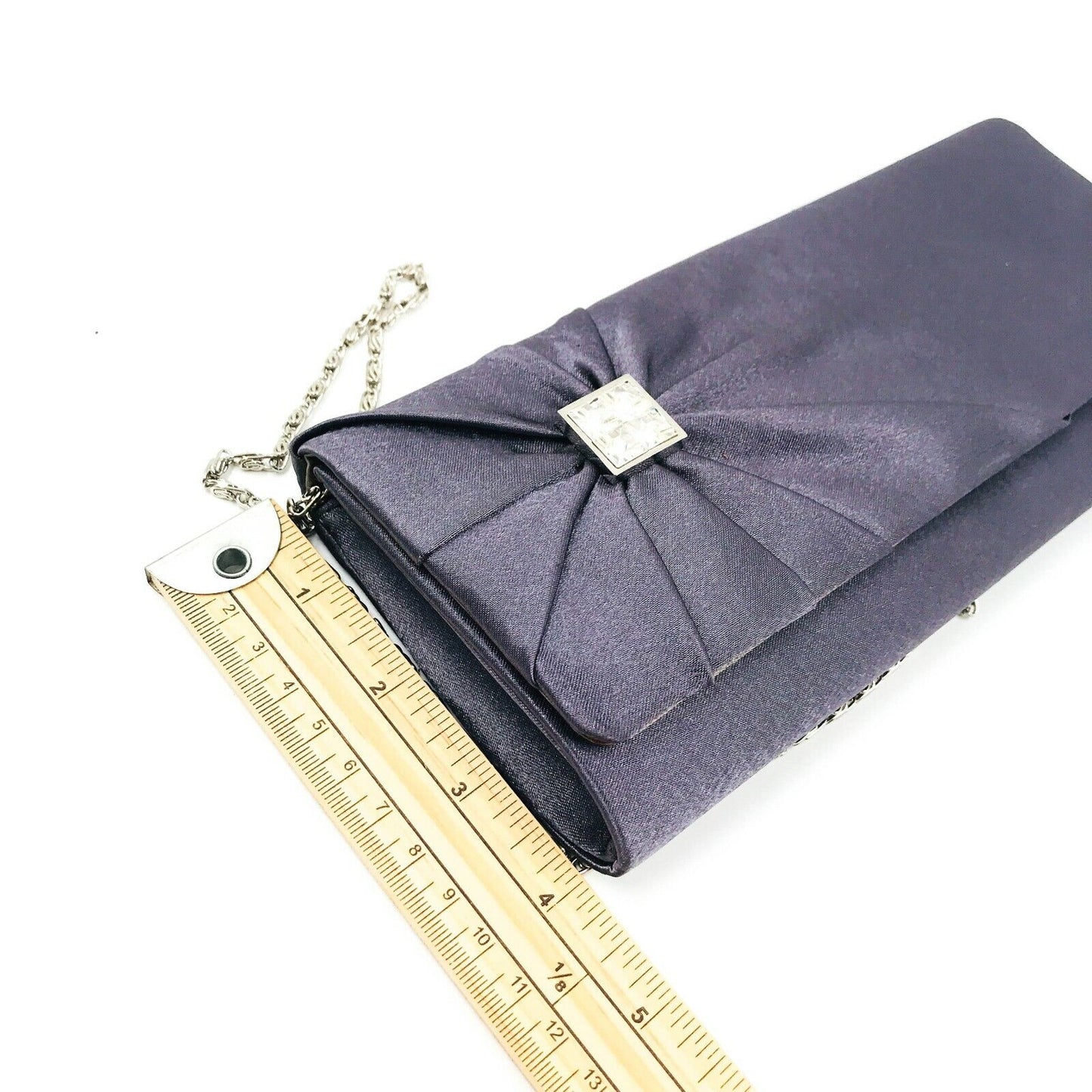 Olga Berg Grey Designer Clutch Bag