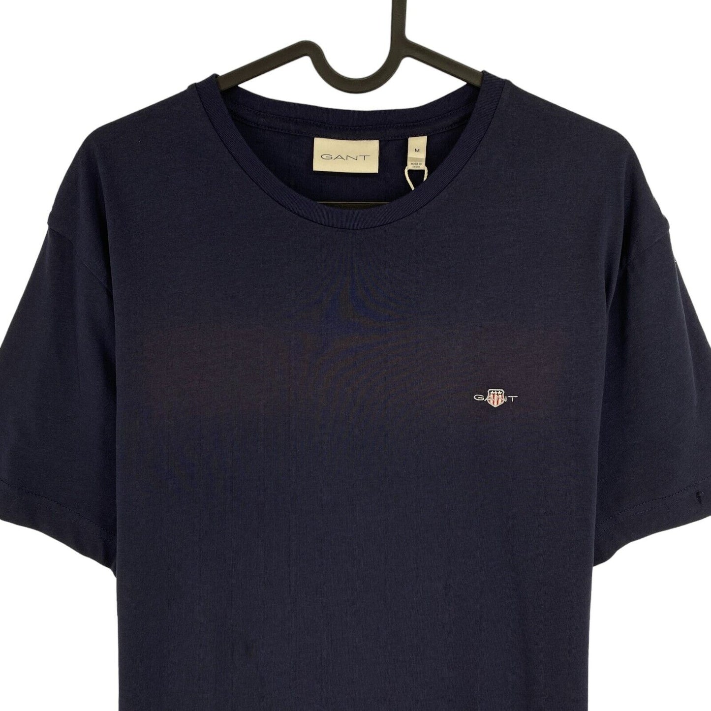 GANT Men Navy Blue Shield Crew Neck Short Sleeves T Shirt Size M