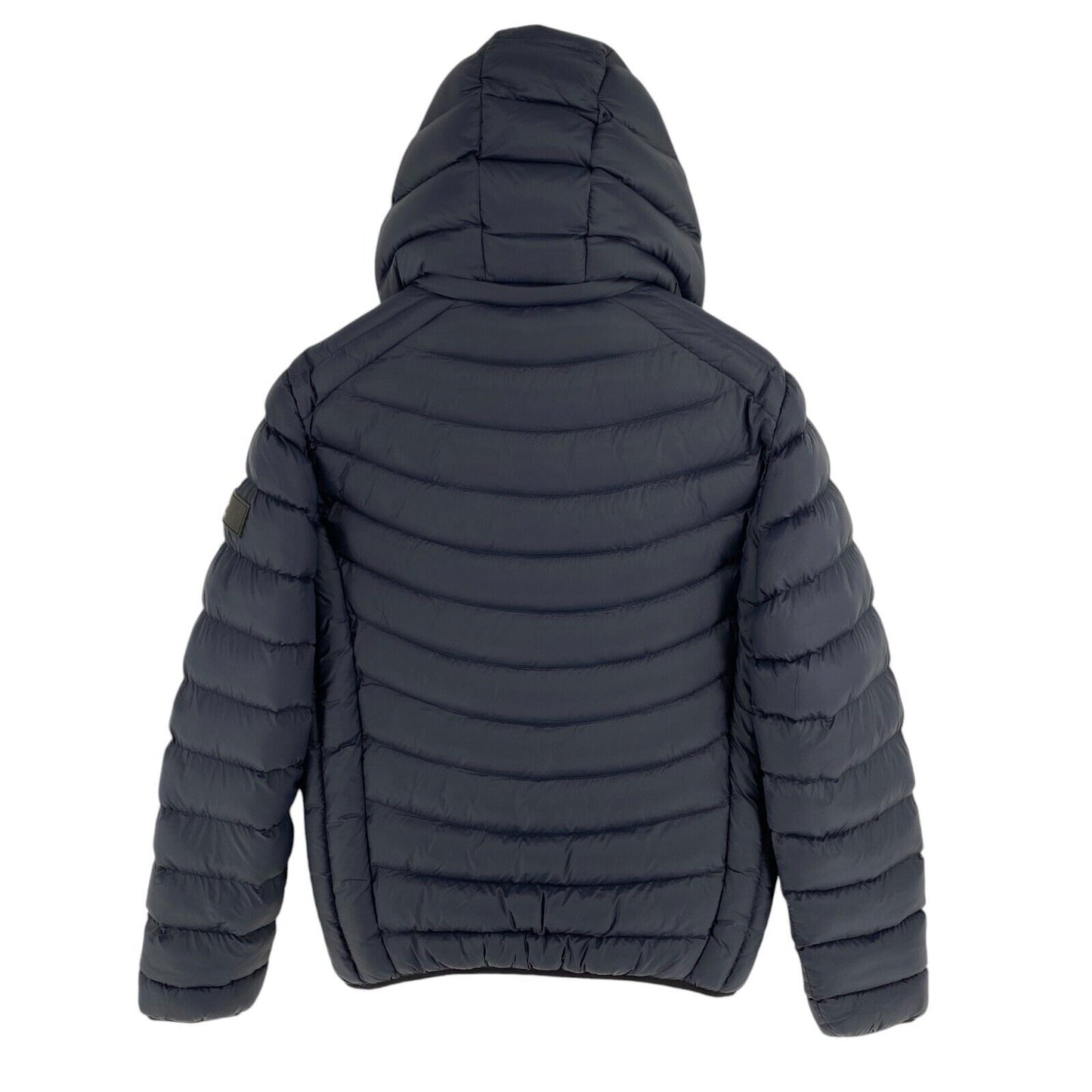 Redskins Men Navy Blue Padded Hooded Puffer Jacket Coat Size M