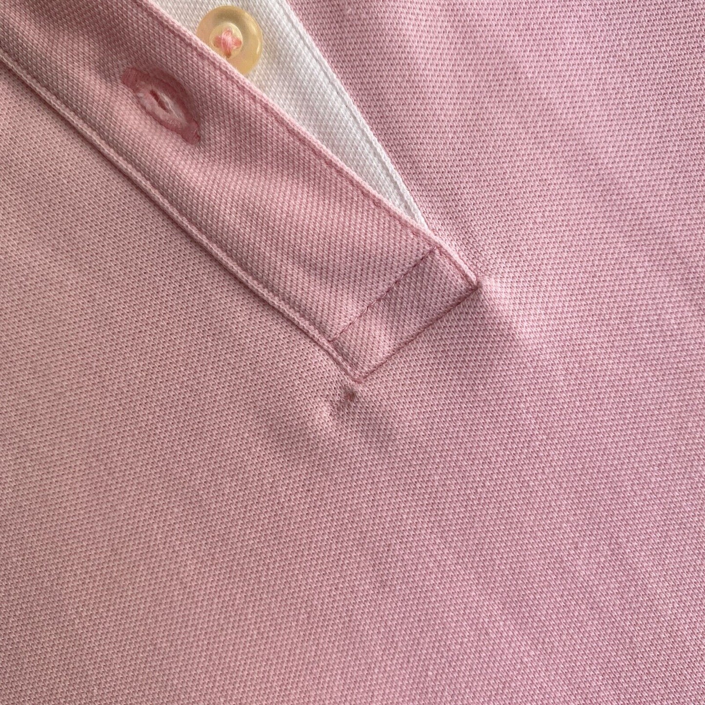 GANT Pink Contrast Logo Pique Polo Shirt Size S