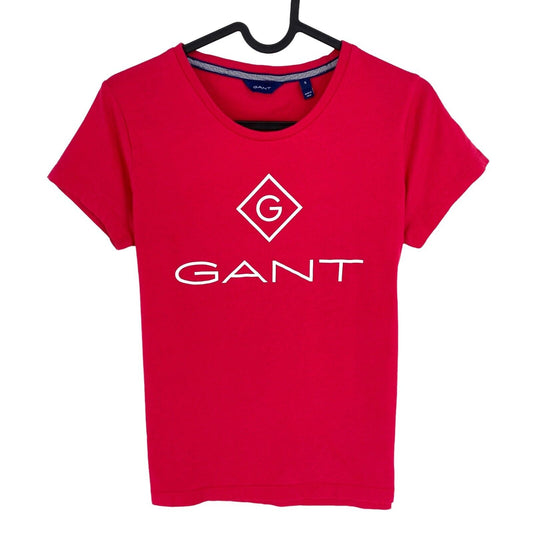 GANT Women Pink Lock Up Crew Neck Short Sleeves T Shirt Size S