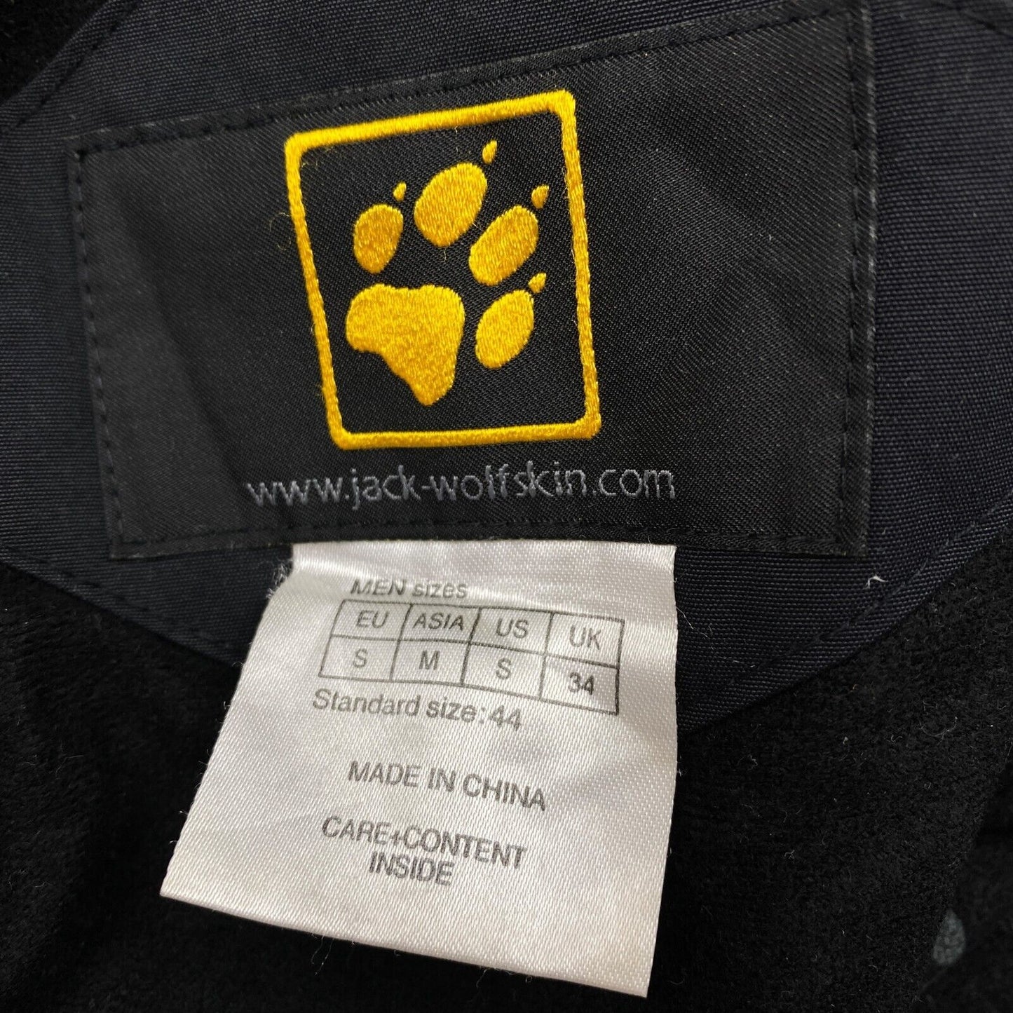 Jack Wolfskin Texapore 4x4 Veste à capuche noire Manteau Taille S