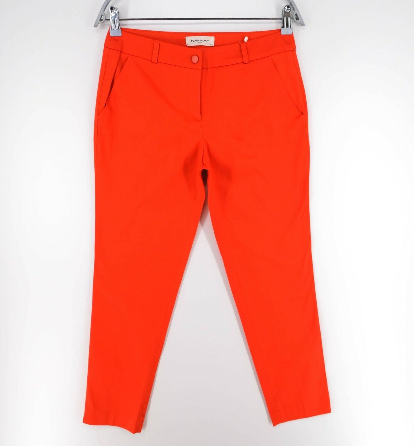 NAF NAF Orange Cropped Chino Pants Trousers Size 36