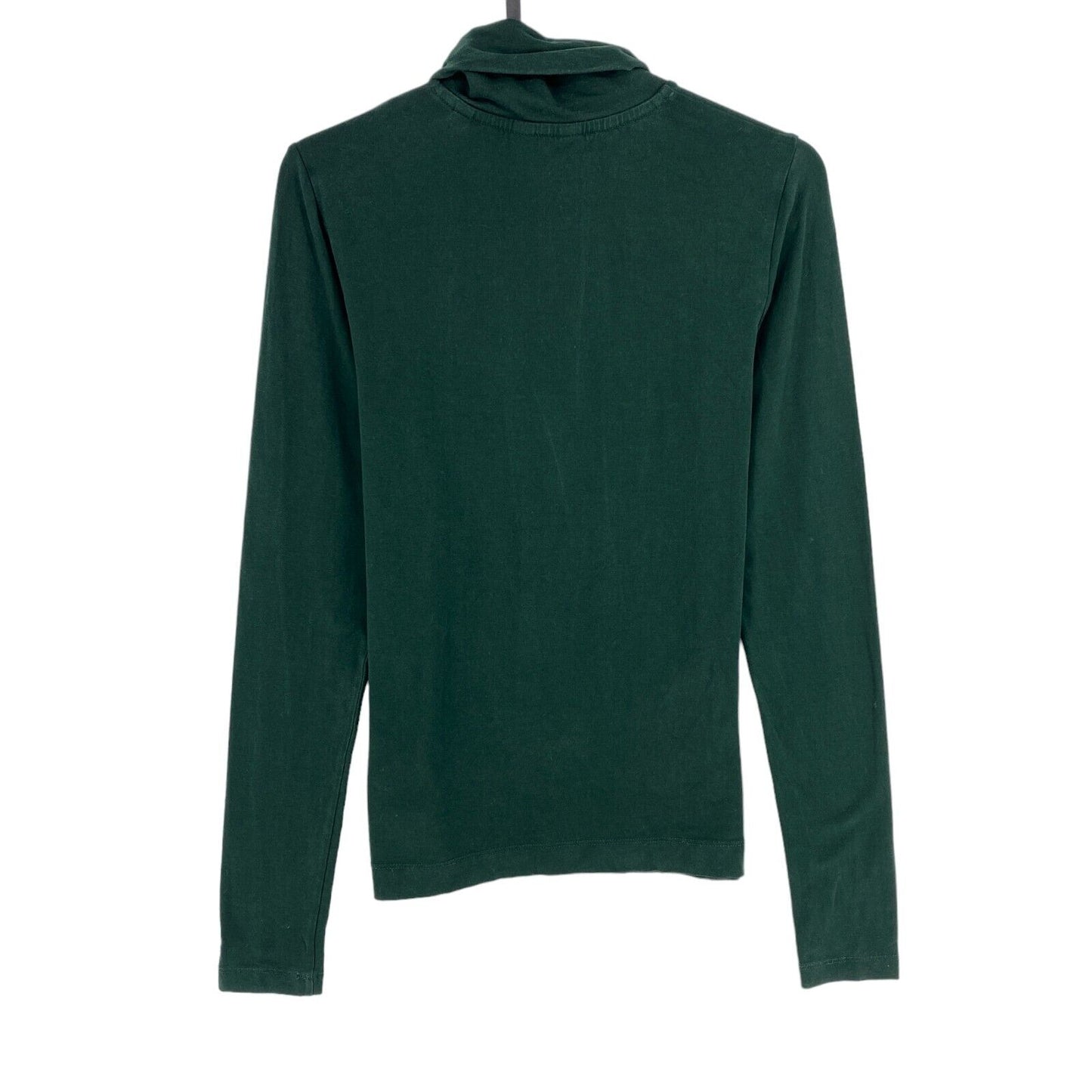 GANT T-shirt à manches longues et col roulé en jersey vert foncé taille XS