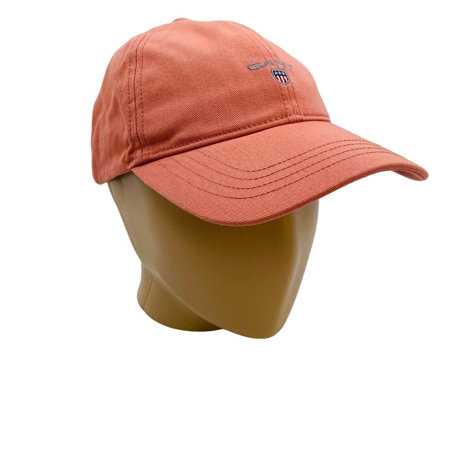 GANT Orange Women Logo Cotton Twill Baseball Cap Hat One Size