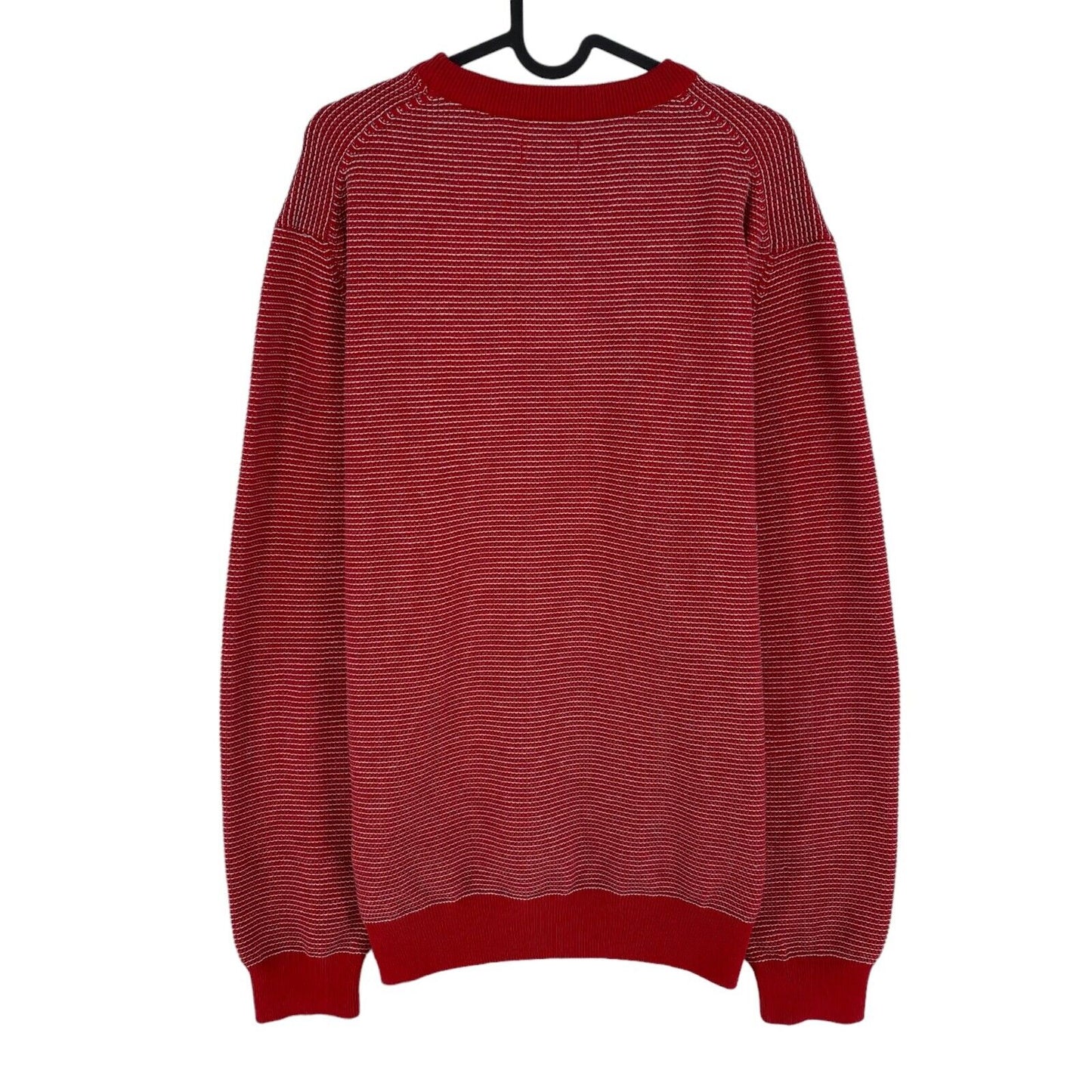 GANT Red Light Texture Crew Neck Sweater Jumper Size XL