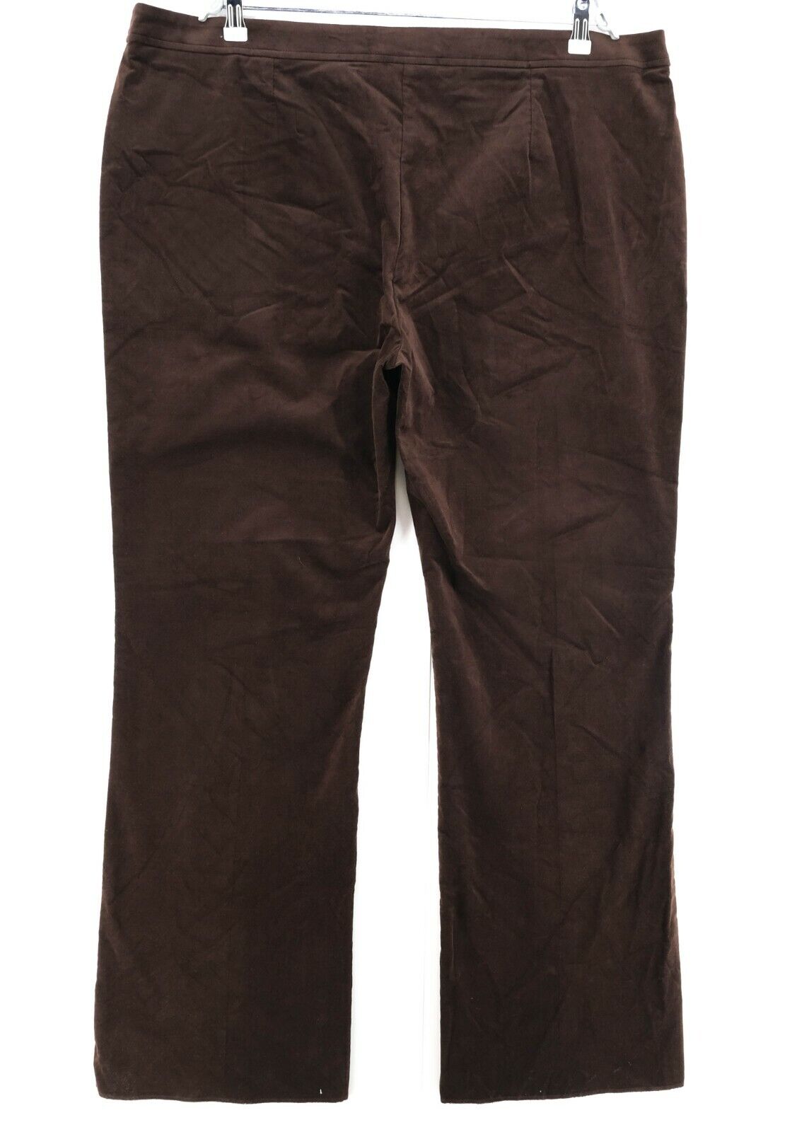 PERSONA Brown Velvet Pants Trousers Size EU 48 50 UK 20 22 US 18 20