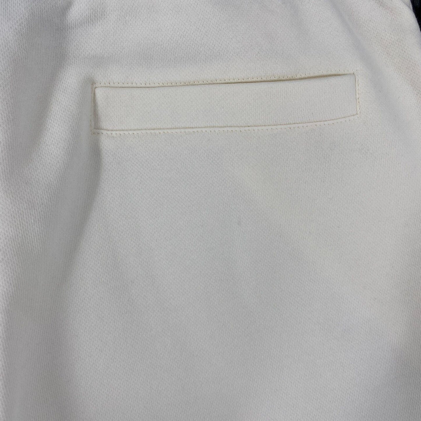 GANT Femmes Blanc Regular Fit Cuffed Pantalon de survêtement Pantalon Taille M