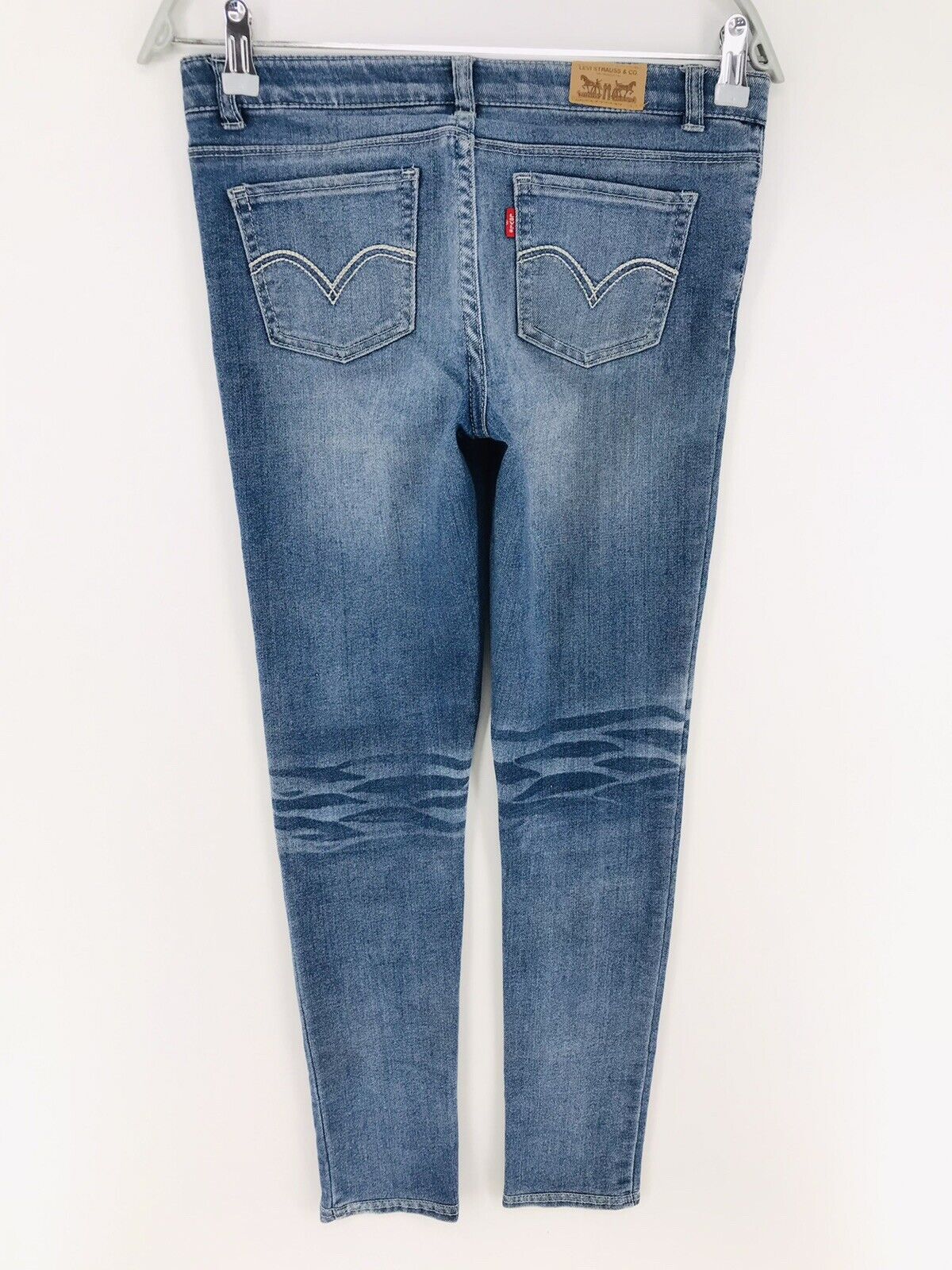 Vintage Levi's Women Blue Stretch Skinny Fit Legging Jeans Size 14 Reg / W28 L30