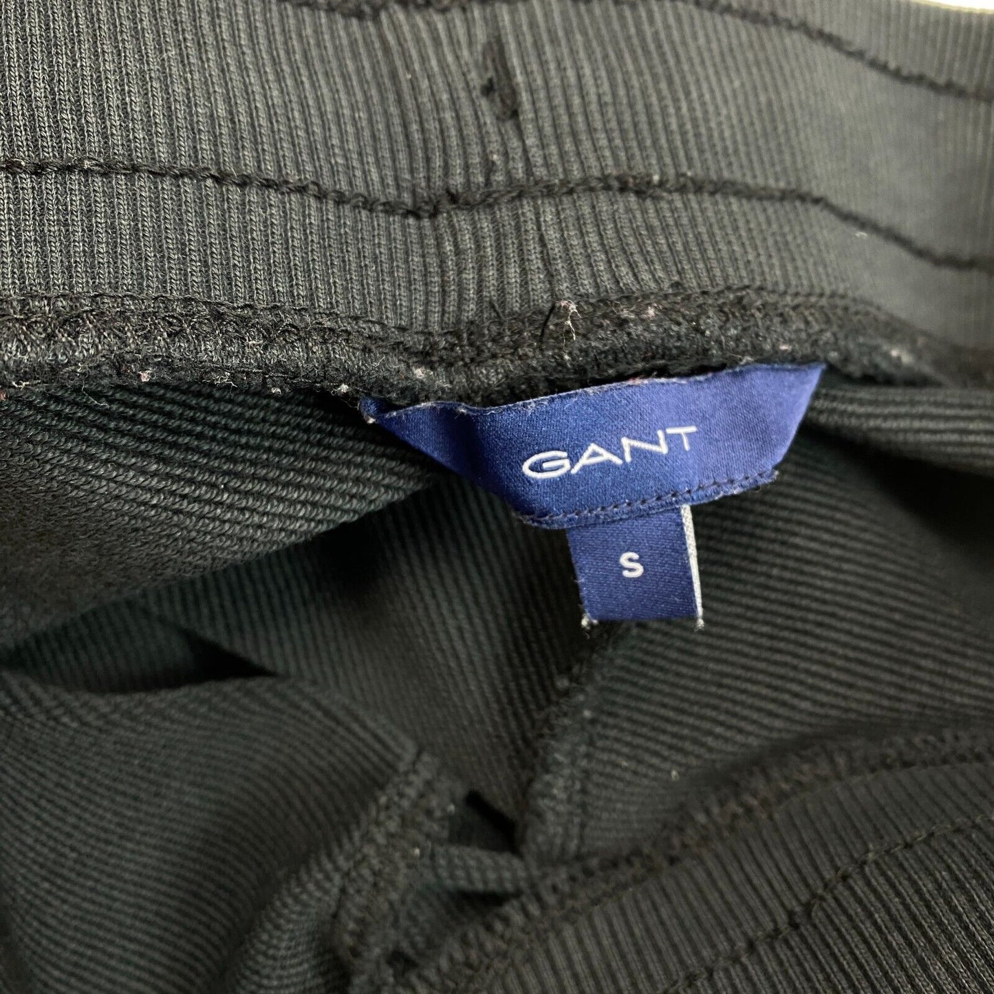 GANT Black Logo Sweat Pants Trousers Size S