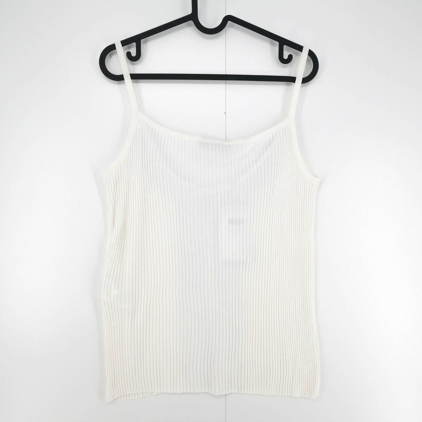 Persona White Boat Neck Tank Top T Shirt Size M