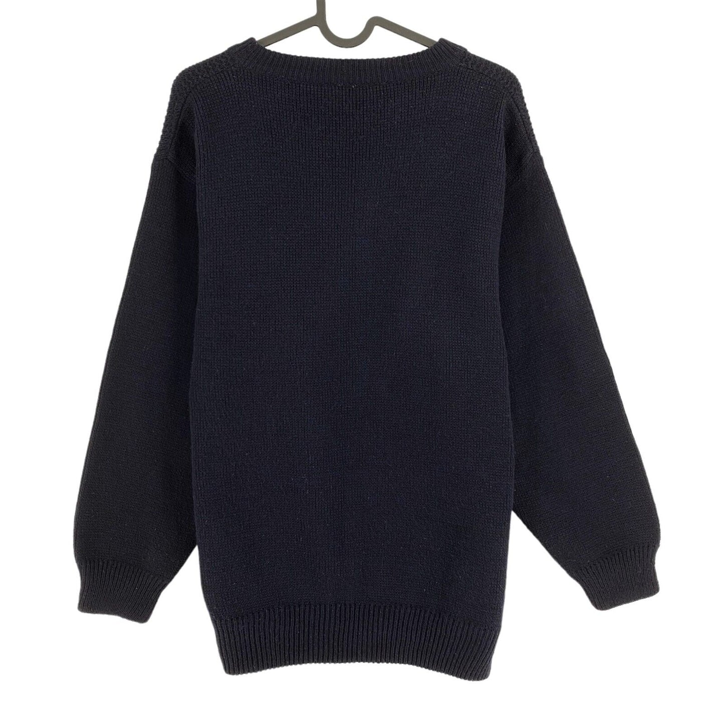 Cosby Vintage Retro 90s Baty Navy Blue Sweater Pullover Size M