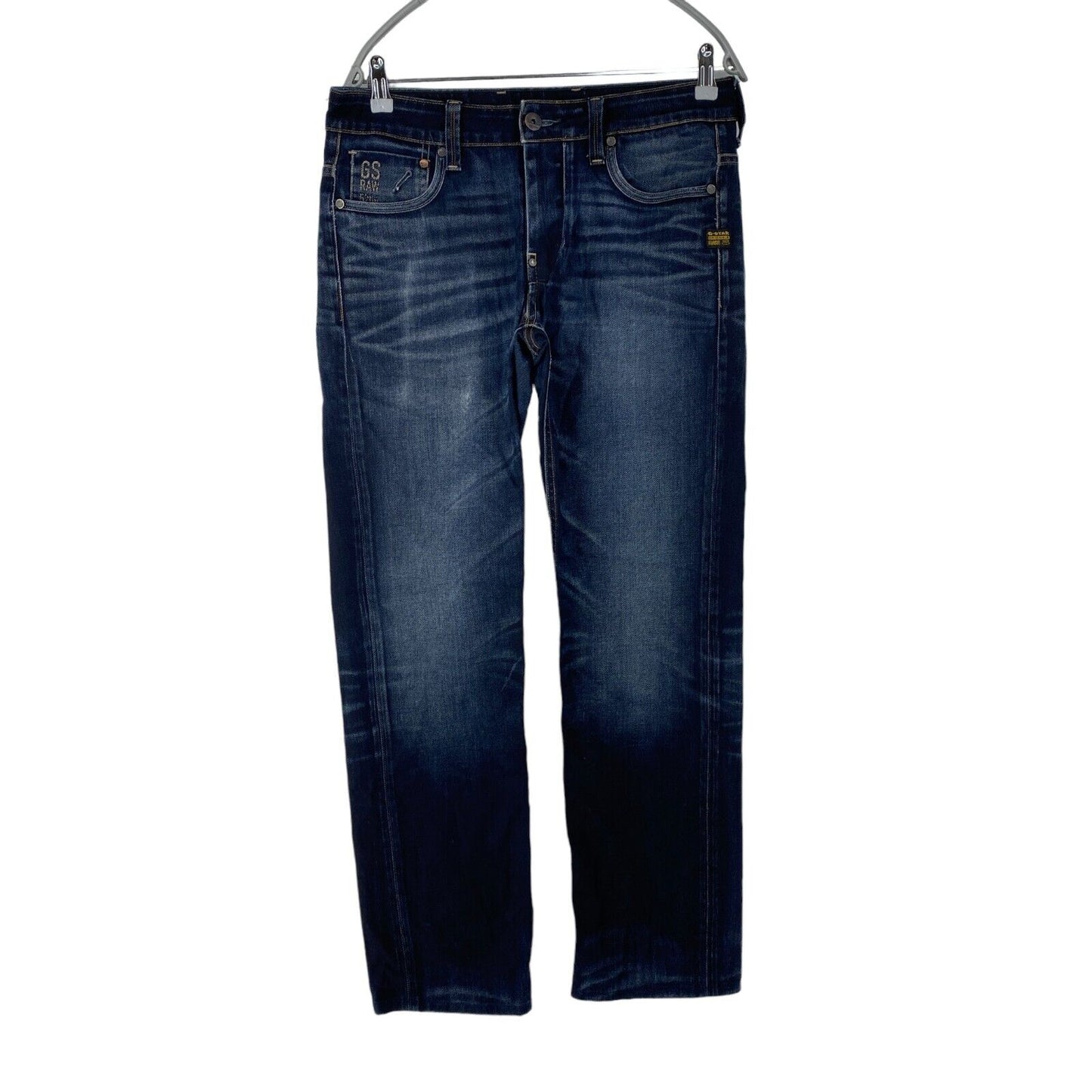 G-STAR ATTACC LOW Dark Blue Regular Straight Fit Jeans W30 L30