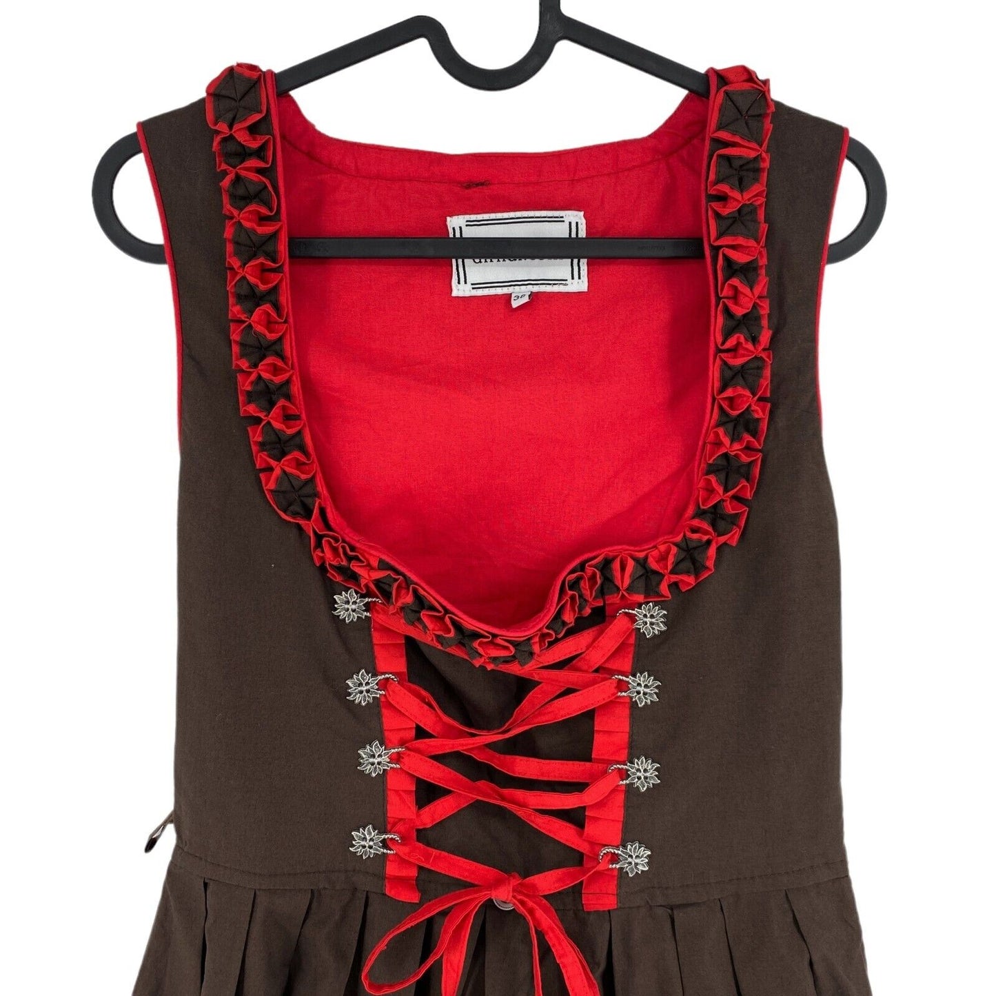 Dirndl Oktoberfest Tirol Braun Kleid Größe EU 38 UK 10 US 8