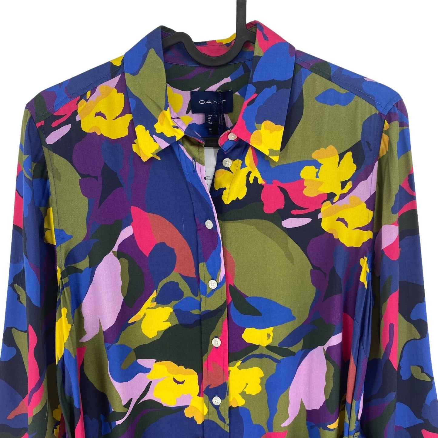 GANT Multicolour Splendid Floral Long Sleeve Shirt Dress EU 34 38 UK 6 10 US 4 8