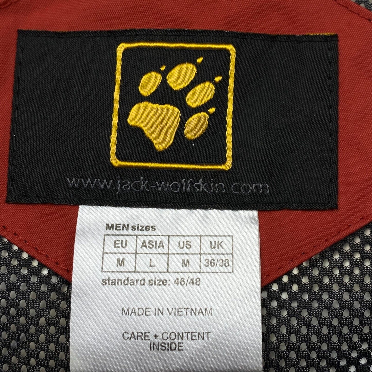 Jack Wolfskin Texapore Orange Veste à capuche Manteau Taille M