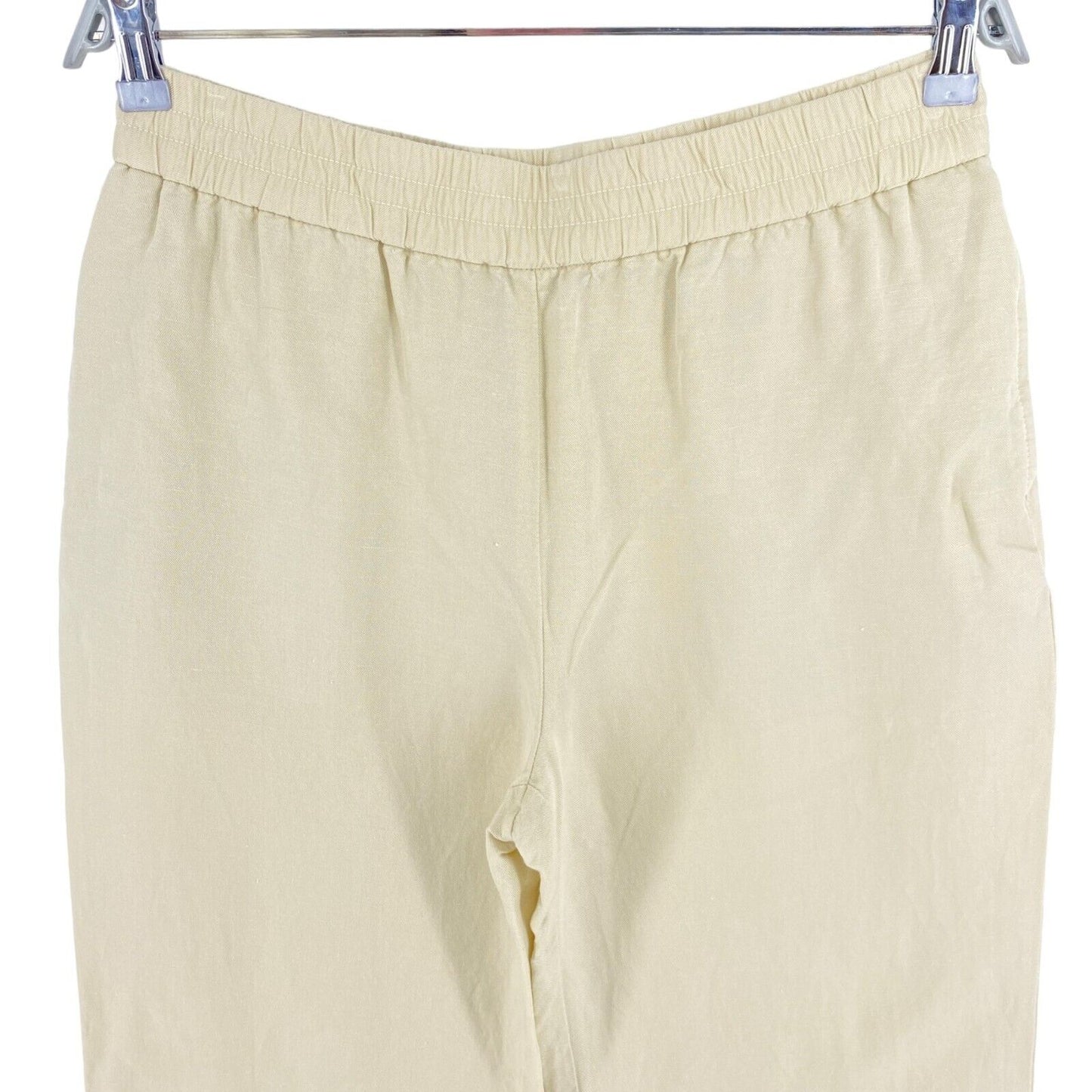 GANT Beige Leinen Viskose Schlupfhose Hose Größe EU 38 UK 10 US 8