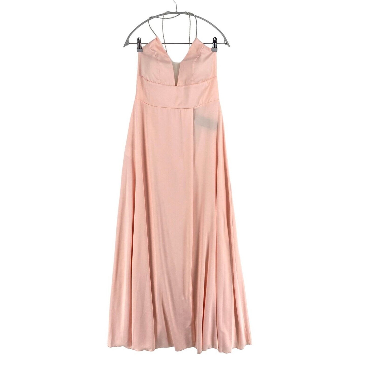 RINASCIMENTO Women Pink Sleeveless Long Flared With Slit Dress Size M