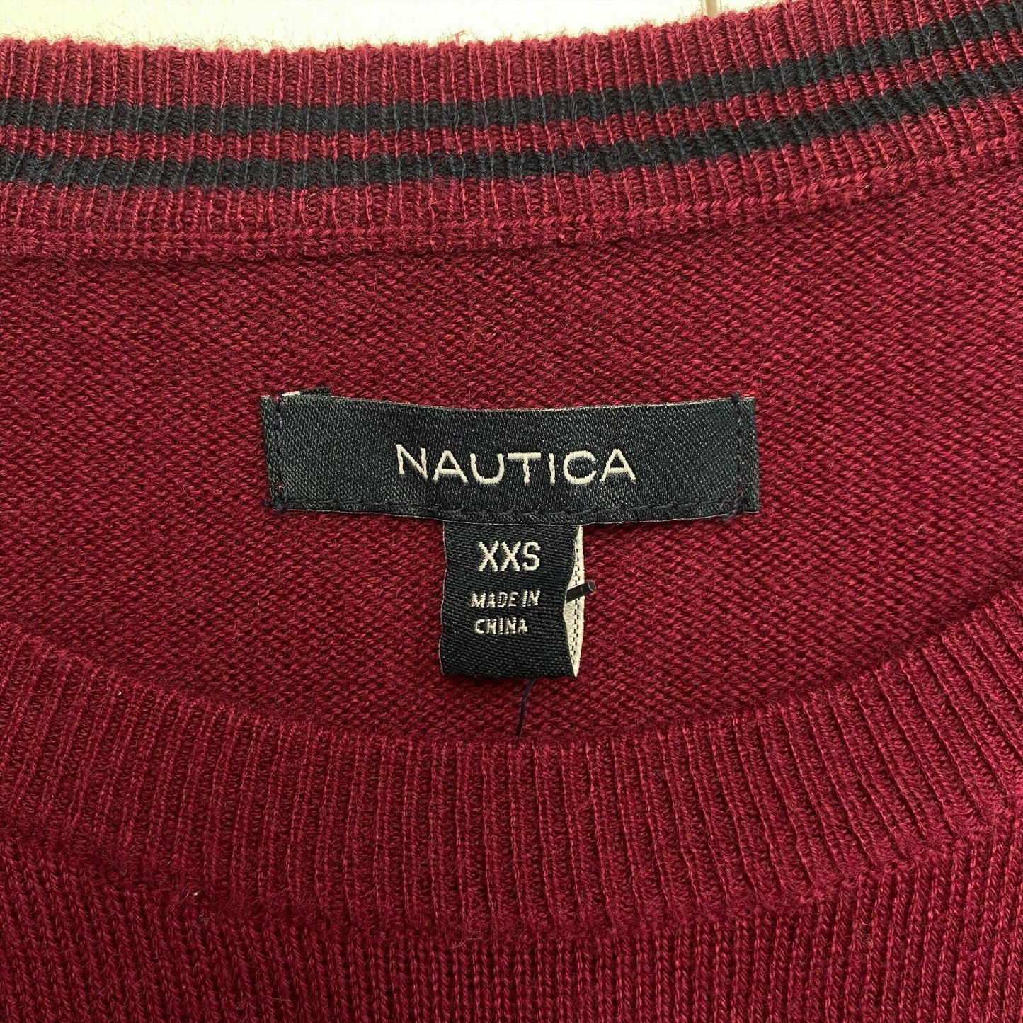 NAUTICA Dark Purple Crew Neck Jumper Sweater Size 2XS