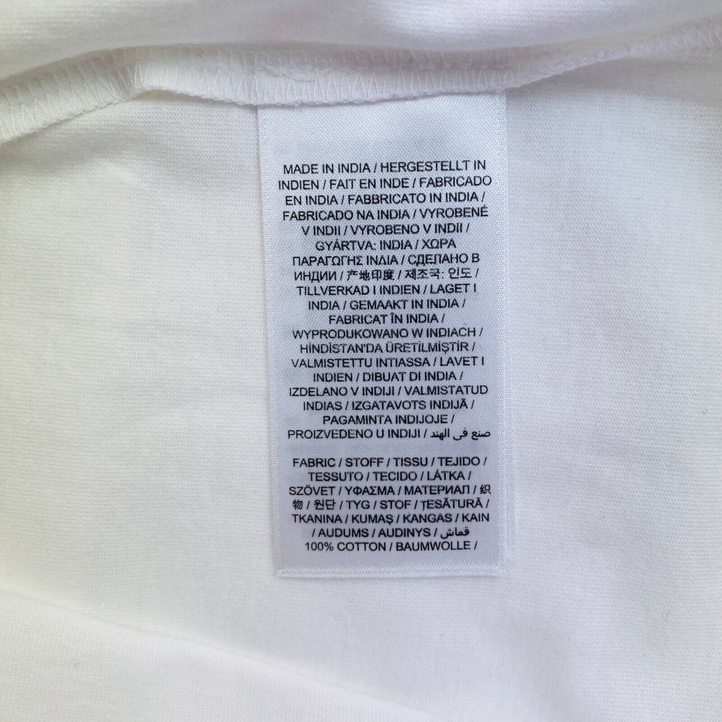 GANT Men White Logo Crew Neck Short Sleeves T Shirt Size L