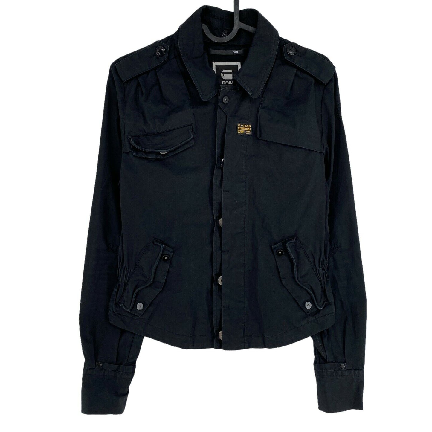 G-STAR RAW OFFICER Black 100% Cotton Jacket Size S