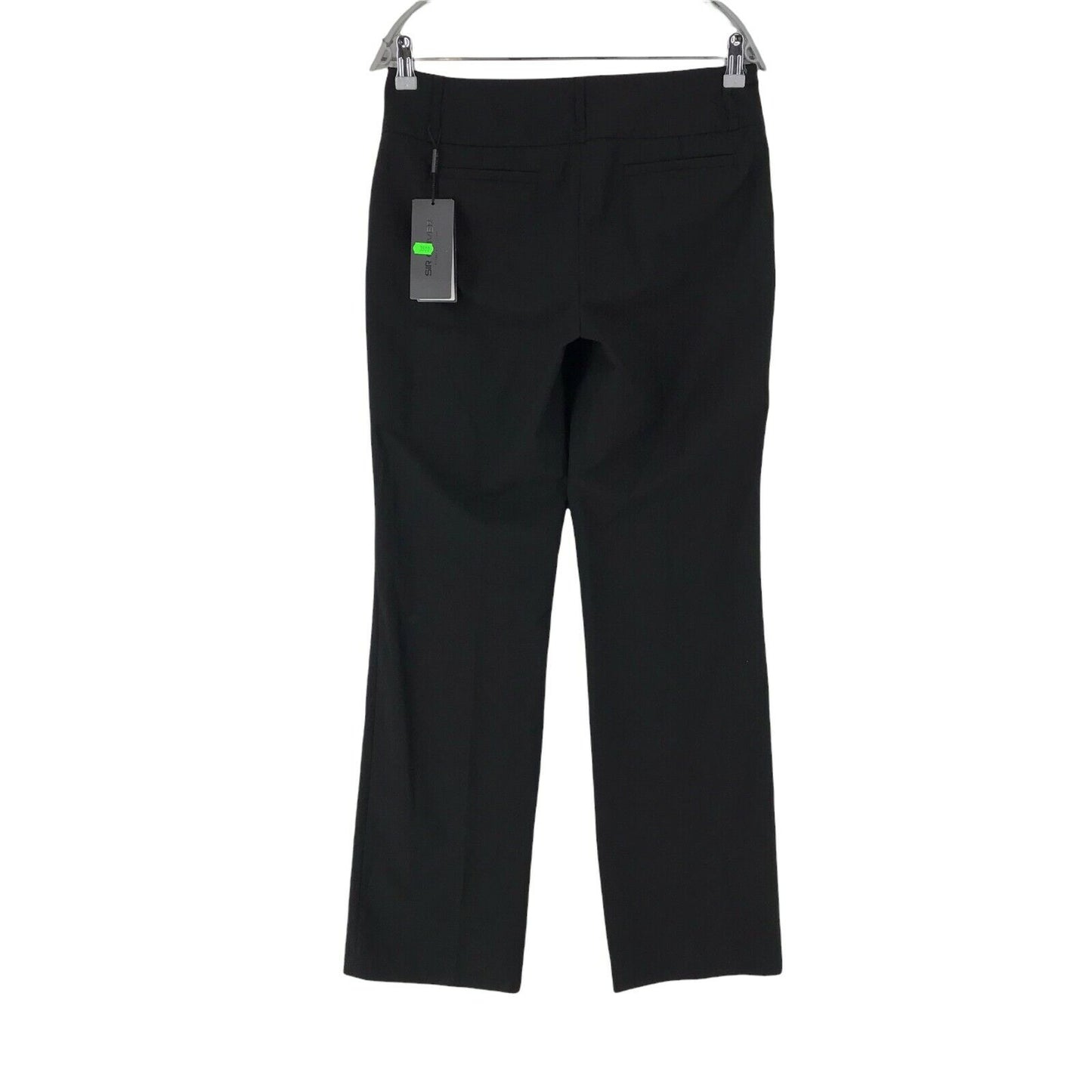 SIR OLIVER Women Black Regular Straight Fit Trousers EUR 36 W30