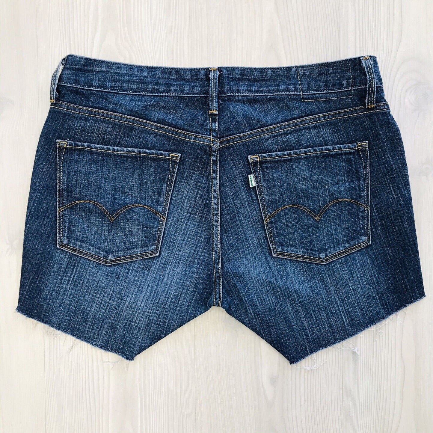 Levi's Eco 784 Women's Custom Made Dark Blue Regular Fit Shorts Size W29