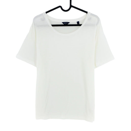 GANT White Lightweight Crew Neck T Shirt Size L