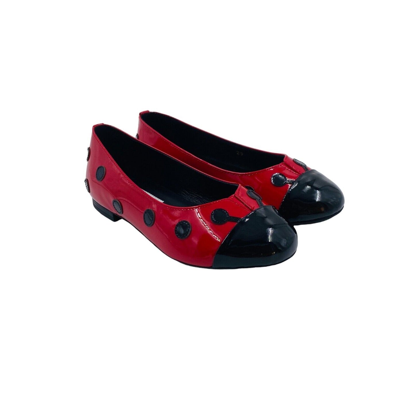 DOLCE&GABBANA Red Ballerina Flat Shoes Size EU 29 UK 10.5 US 11.5