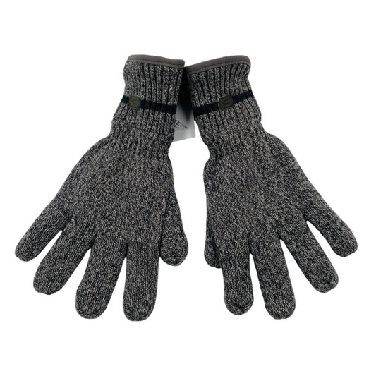 Camel Active Grey Cotton Insulated Warm Knit Gloves Size L