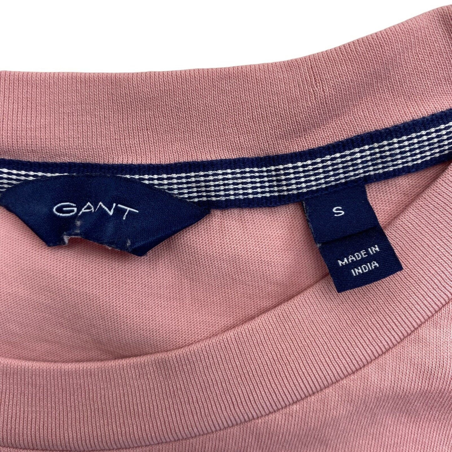 GANT Pink Crew Neck T Shirt Top Size S