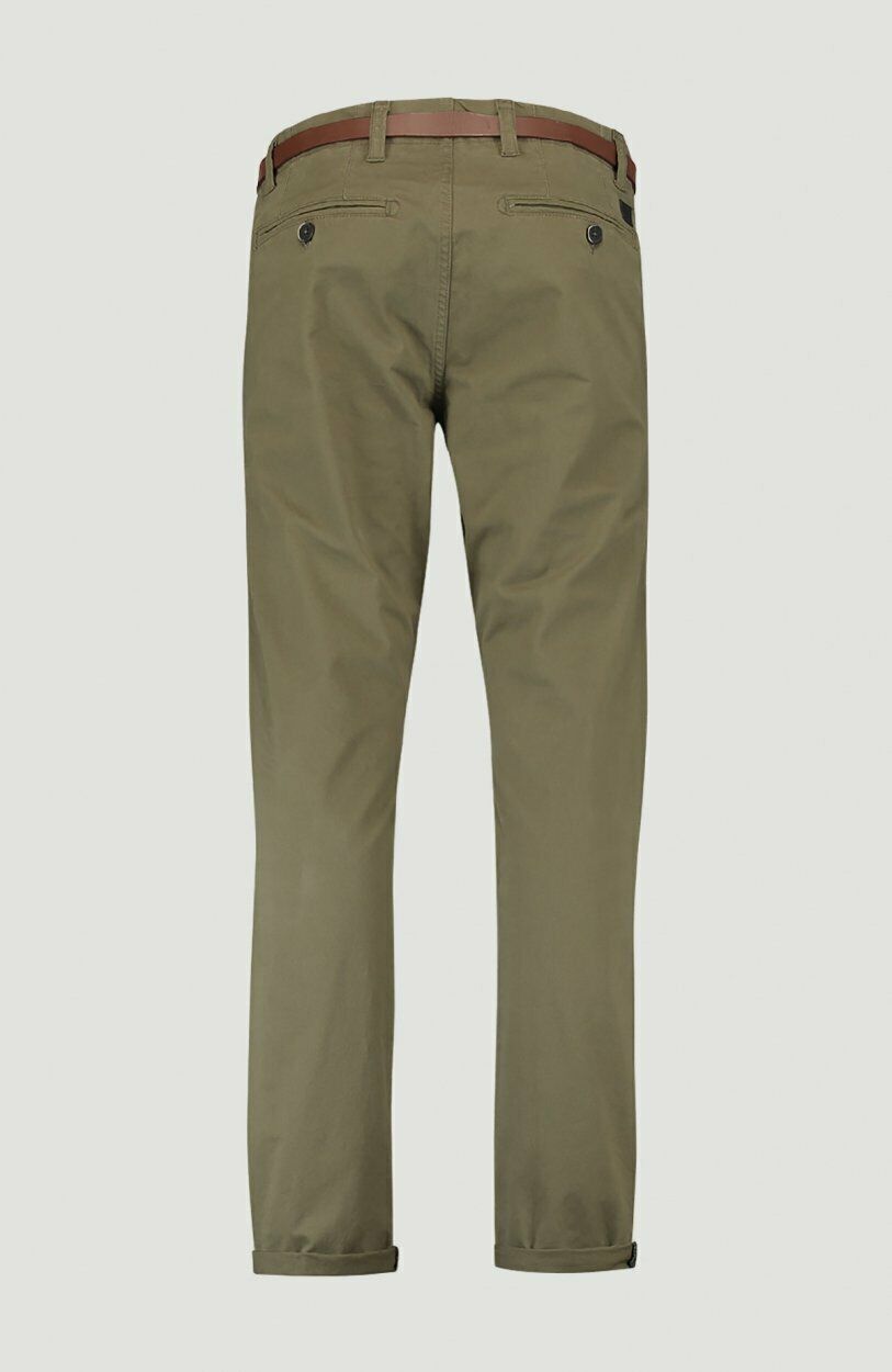 RRP €89 O'NEILL Chino Pants Trousers With Belt Olive Green Size W29