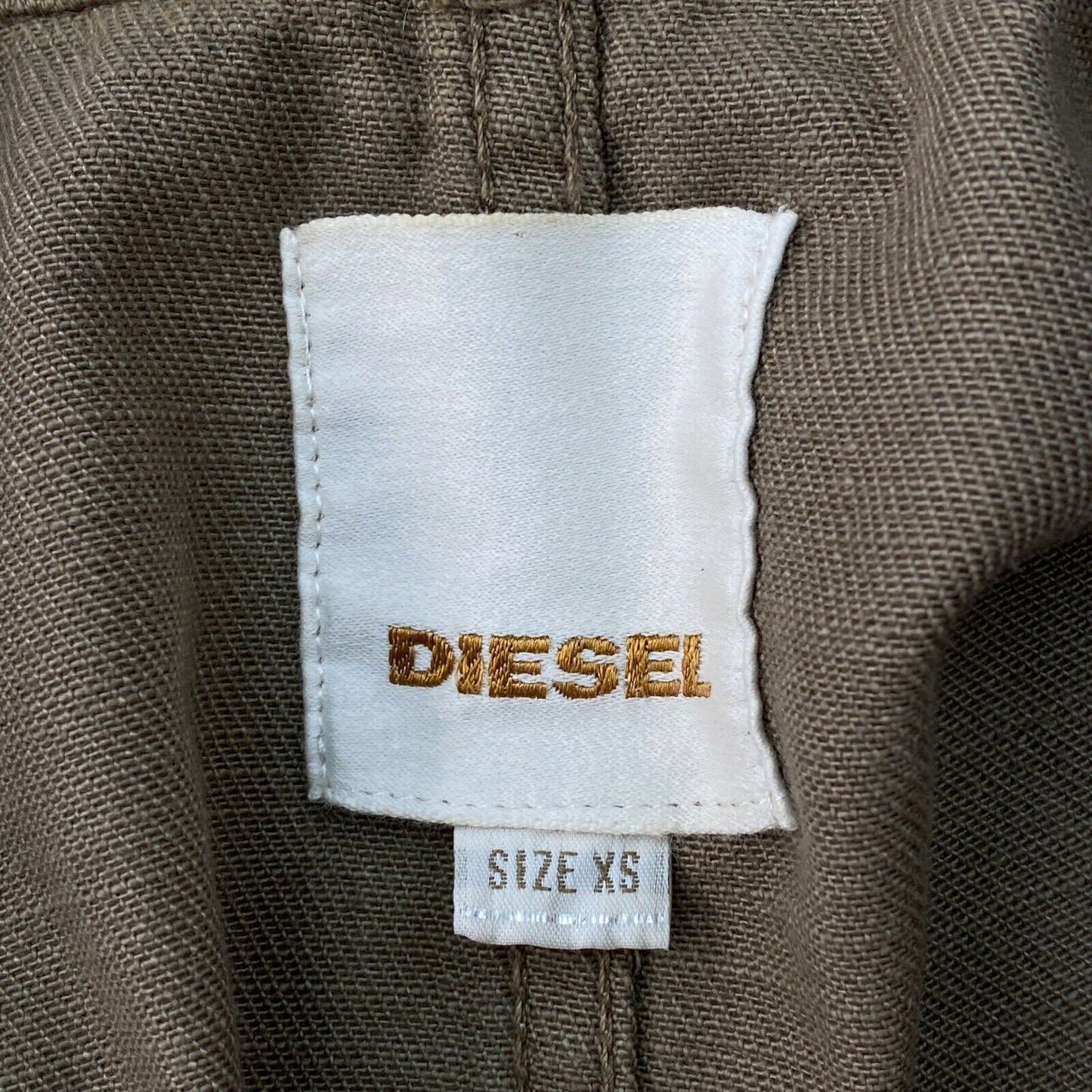 DIESEL Brown 100% Cotton Jacket Size XS