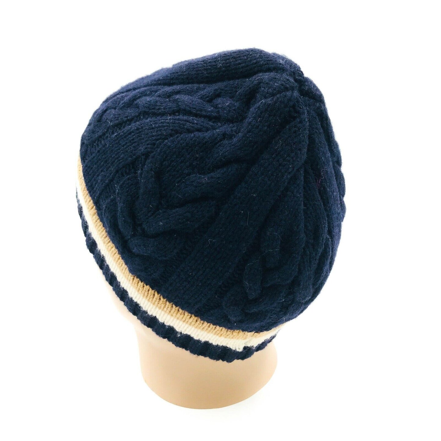 GANT Navy Blue Wool Blend Beanie Hat One Size