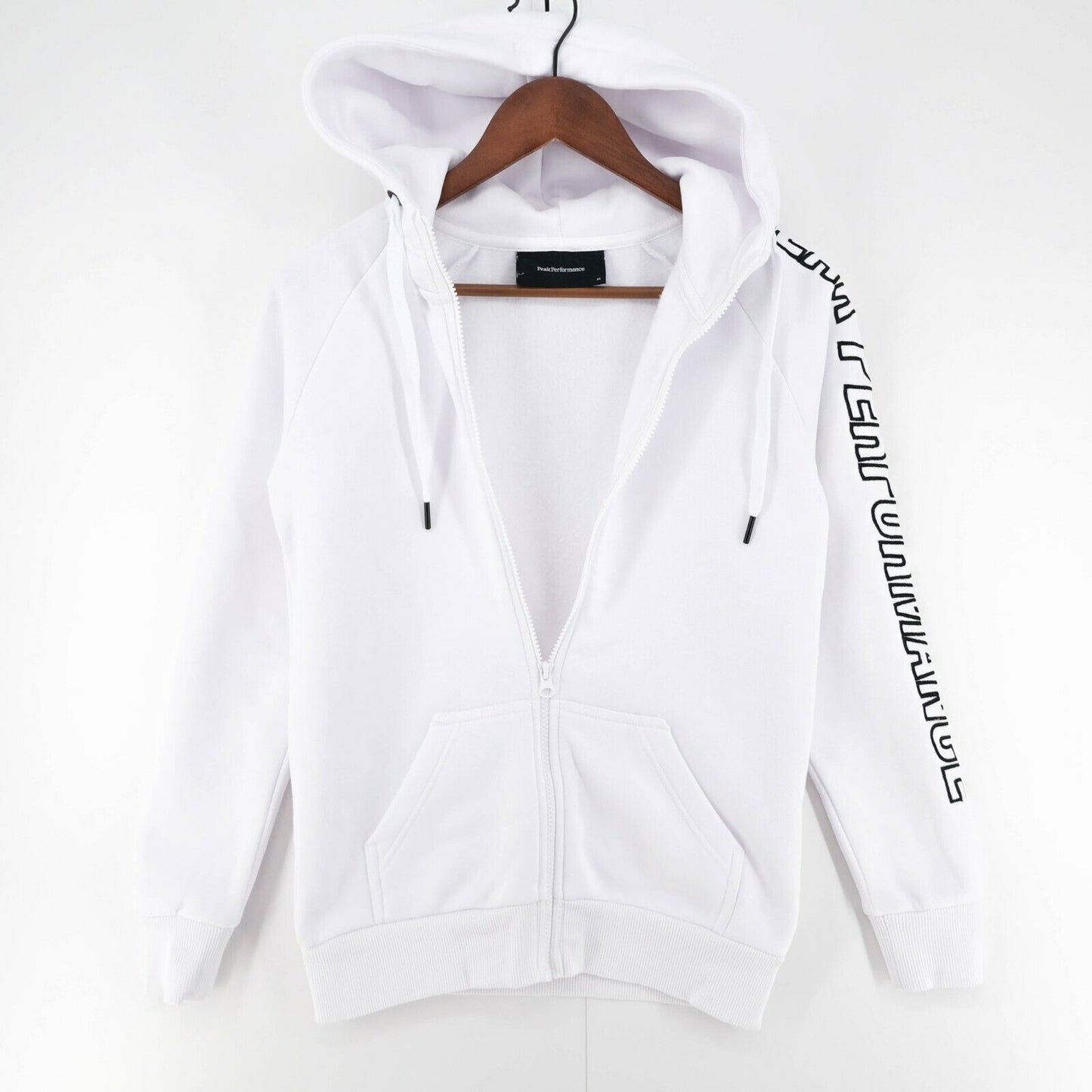 Peak Performance W Sweat Z White Full Zip Hoodie Size XS