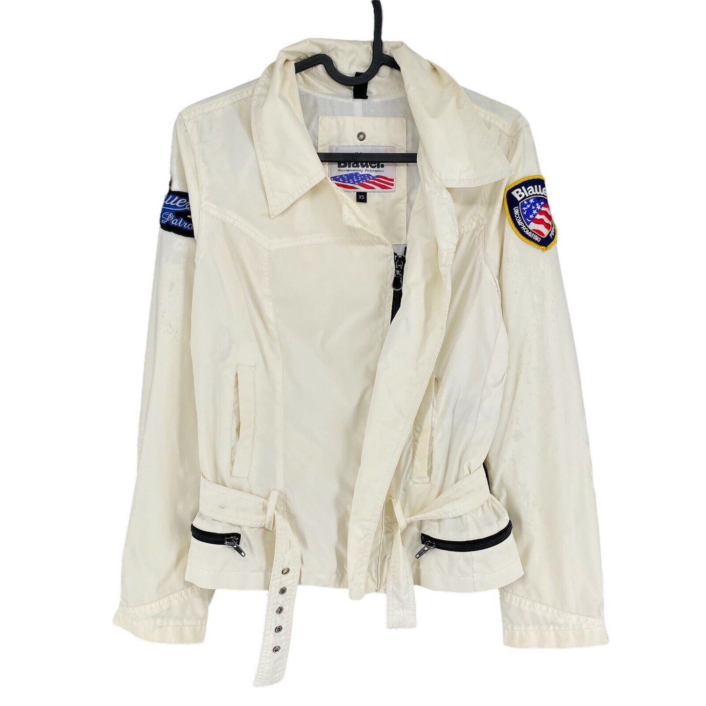 Blauer Cream White Jacket Jacket Size XS