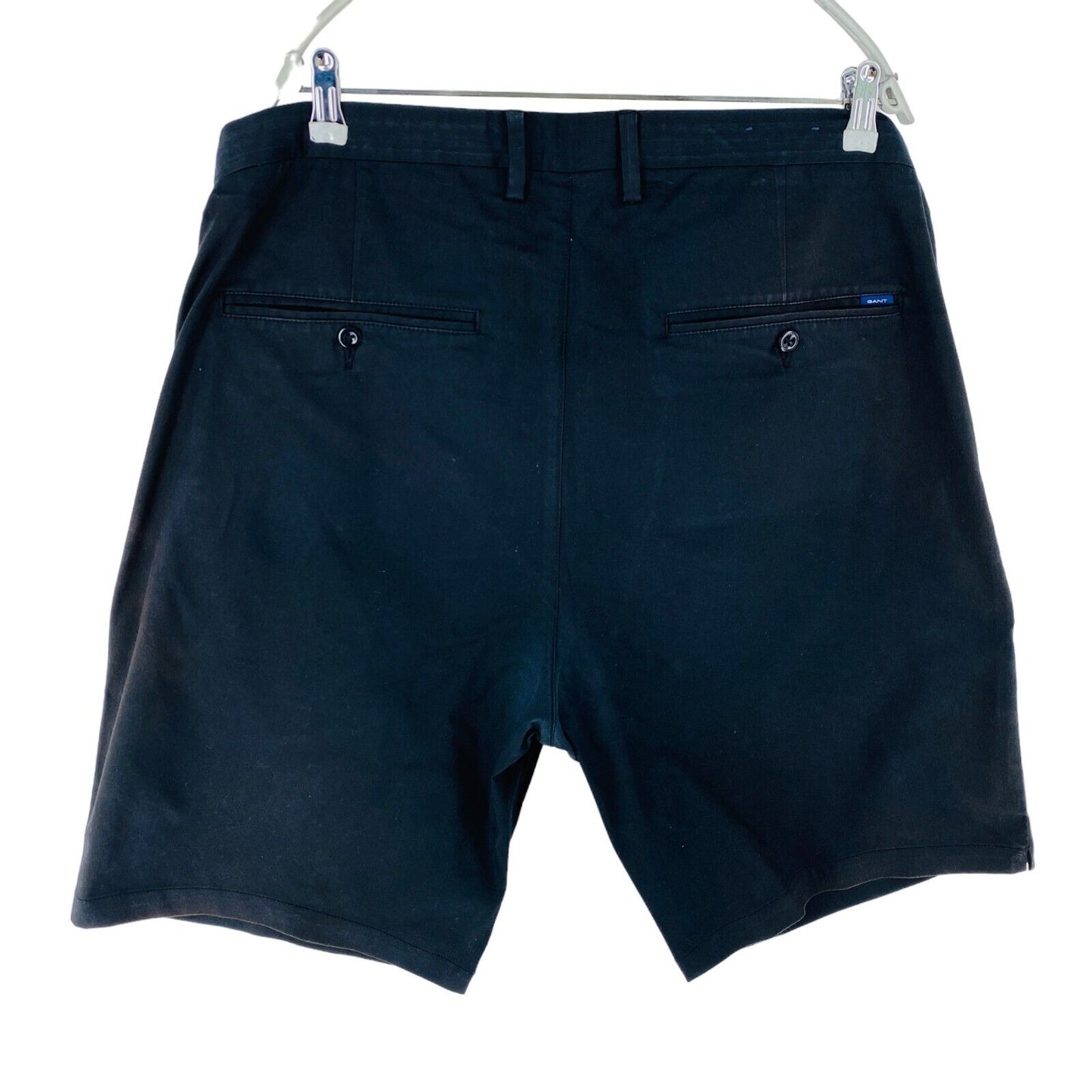 GANT Mens Black Slim Fit Chino Shorts Size W40