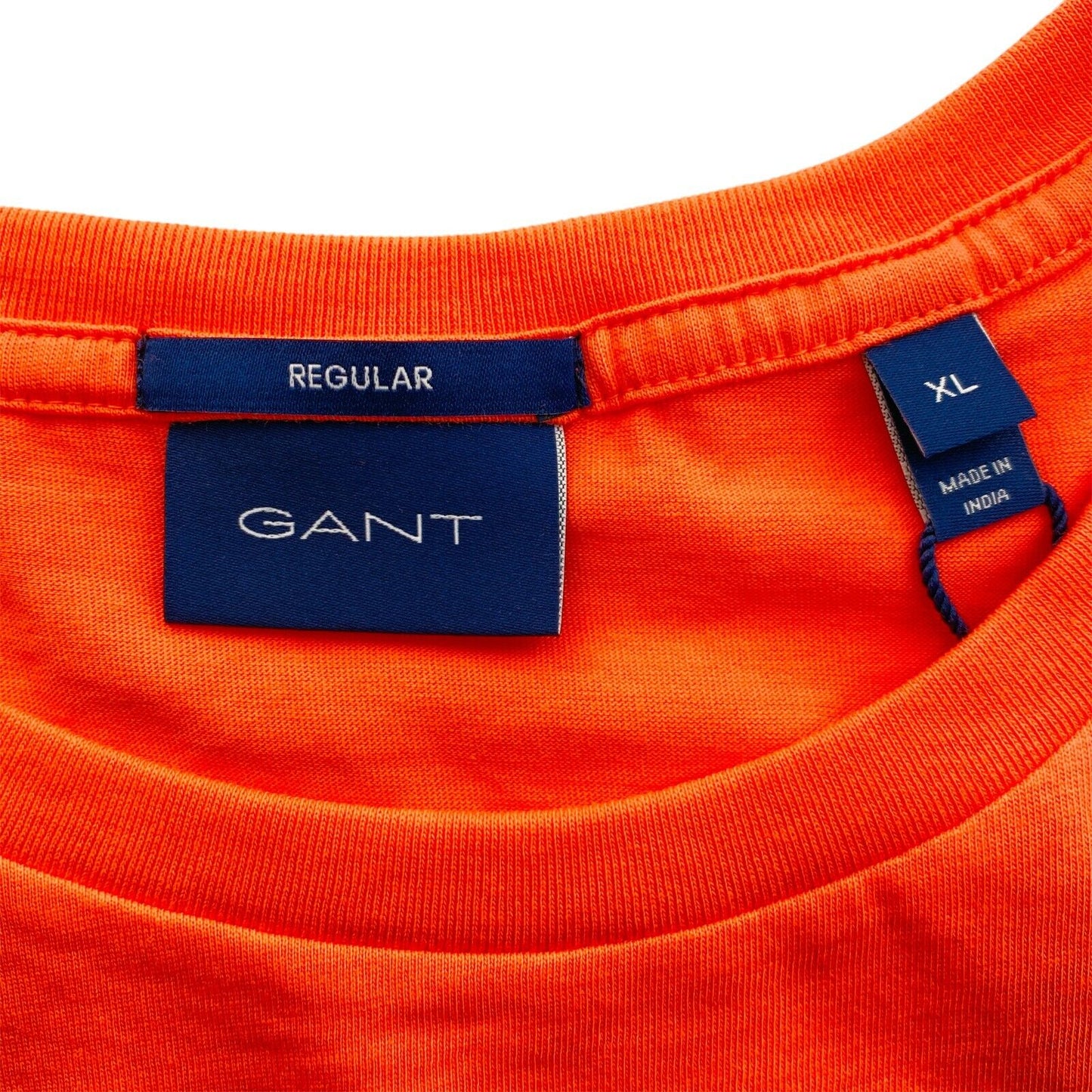 GANT Orange Crew Neck Original Regular T Shirt Size XL