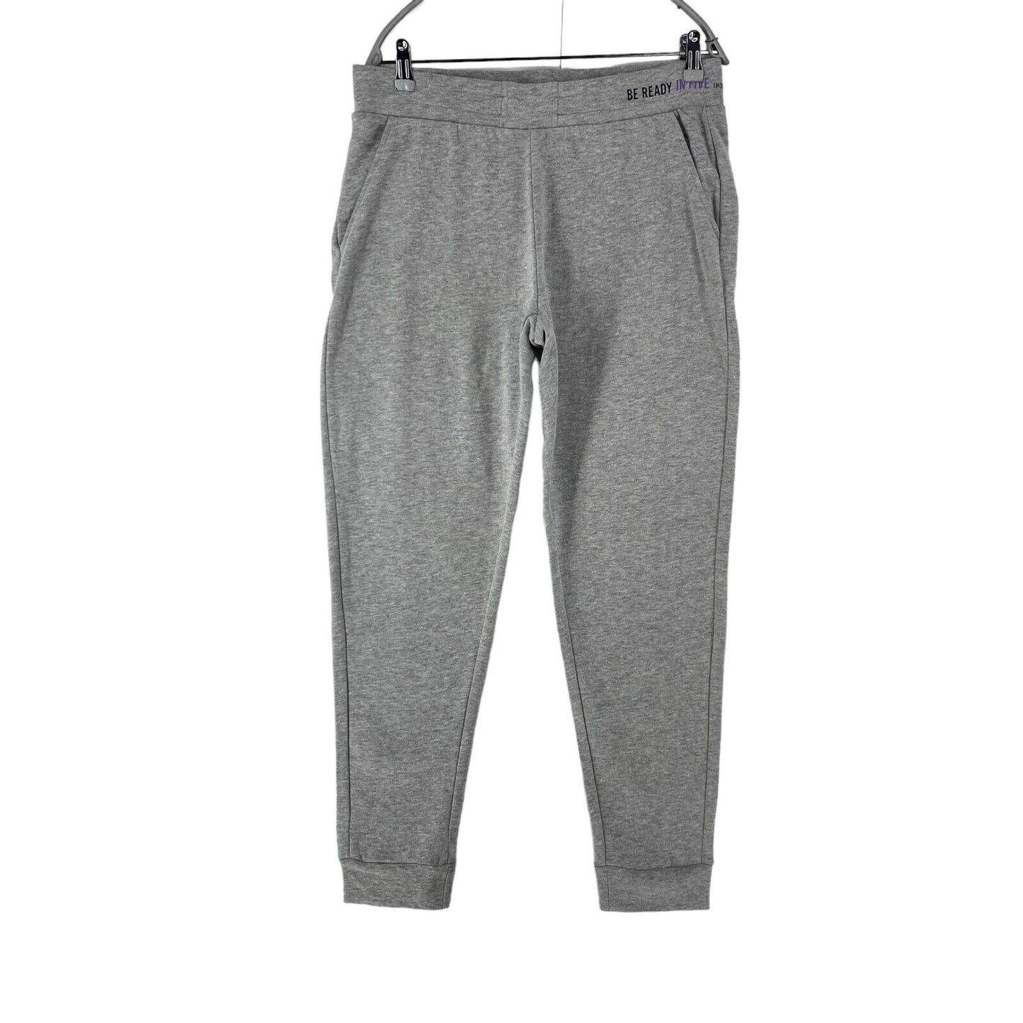 OVS Women Grey Regular Fit Cuffed Sweat Pants Trousers Size XL