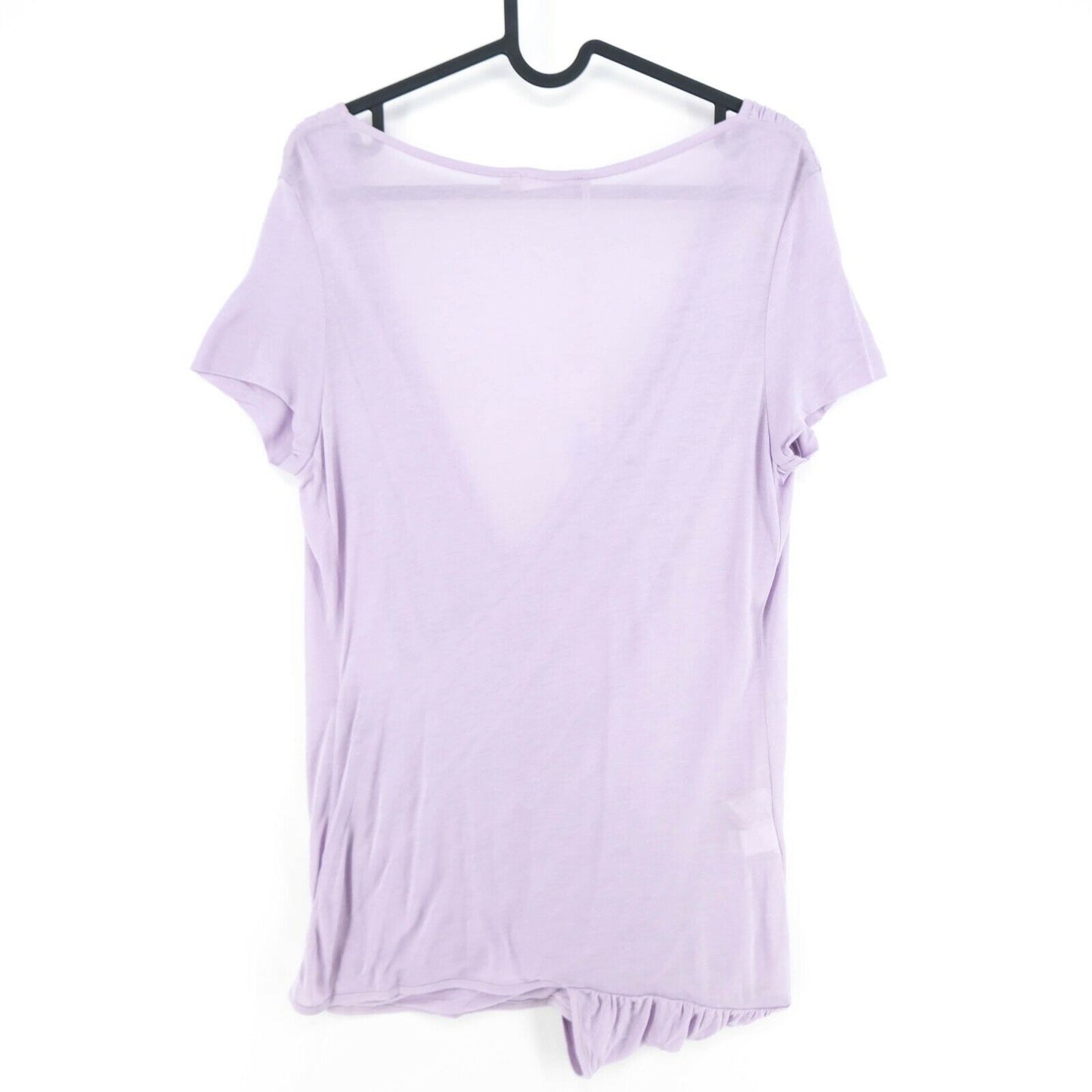 RRP €105 STEFANEL Purple V Neck Top T Shirt Size M L