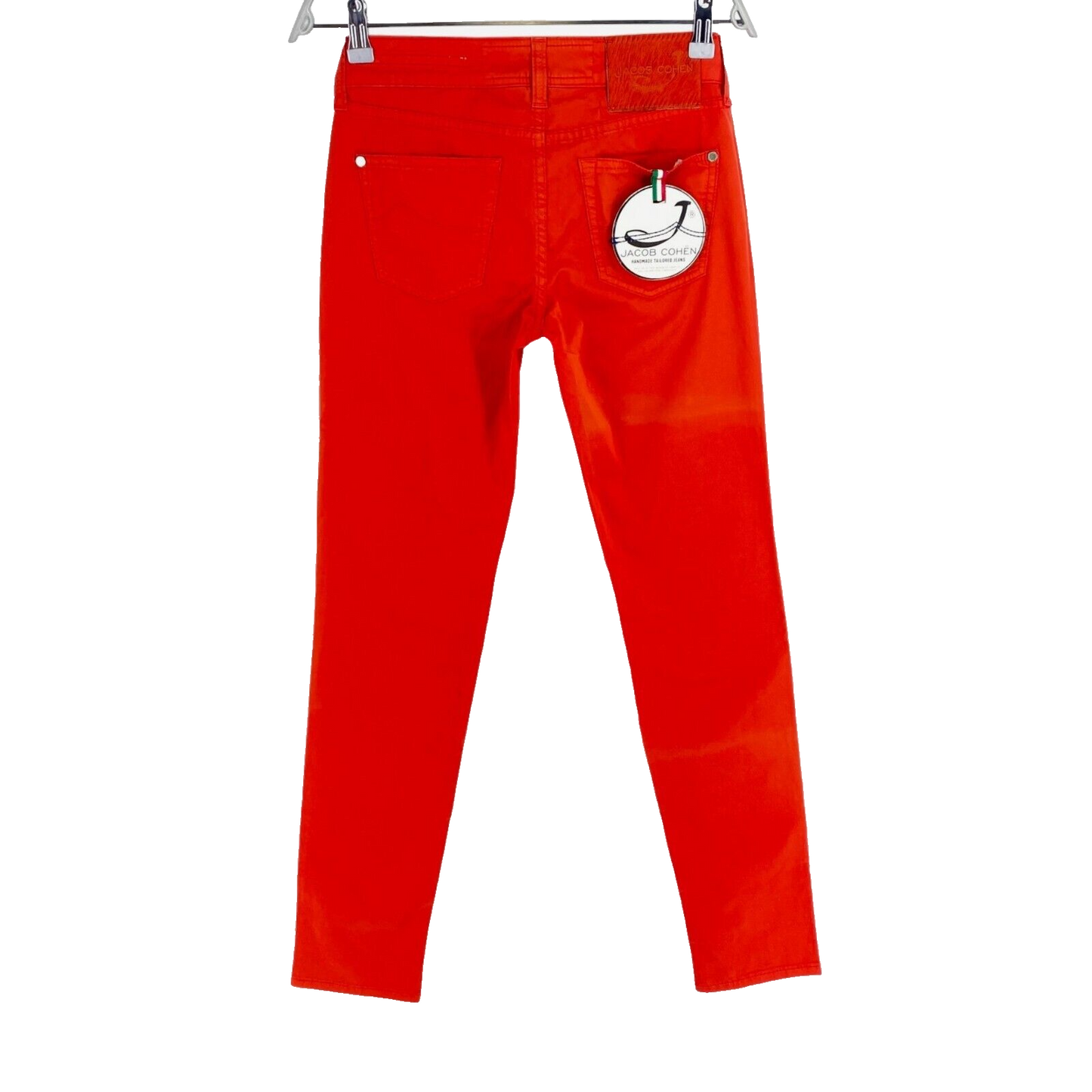 JACOB COHEN Damen PW711 Rot Orange Slim Fit Röhrenjeans Hose W25 L32