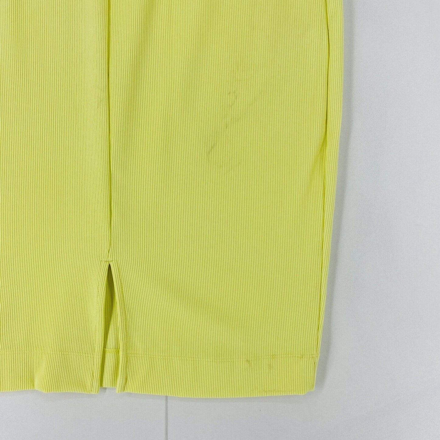 CALVIN KLEIN Yellow Straight Fit Cord Skirt Size M