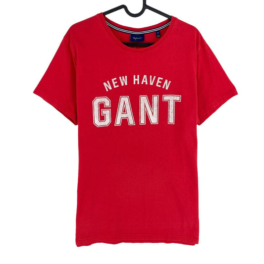 GANT Red Logo Crew Neck T Shirt Size M